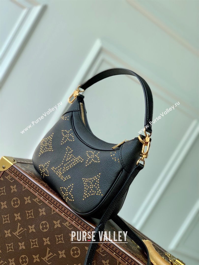 Louis Vuitton Bagatelle Top Handle Bag in Black Monogram Empreinte Leather with Studs M46735 2023 (KI-231020089)