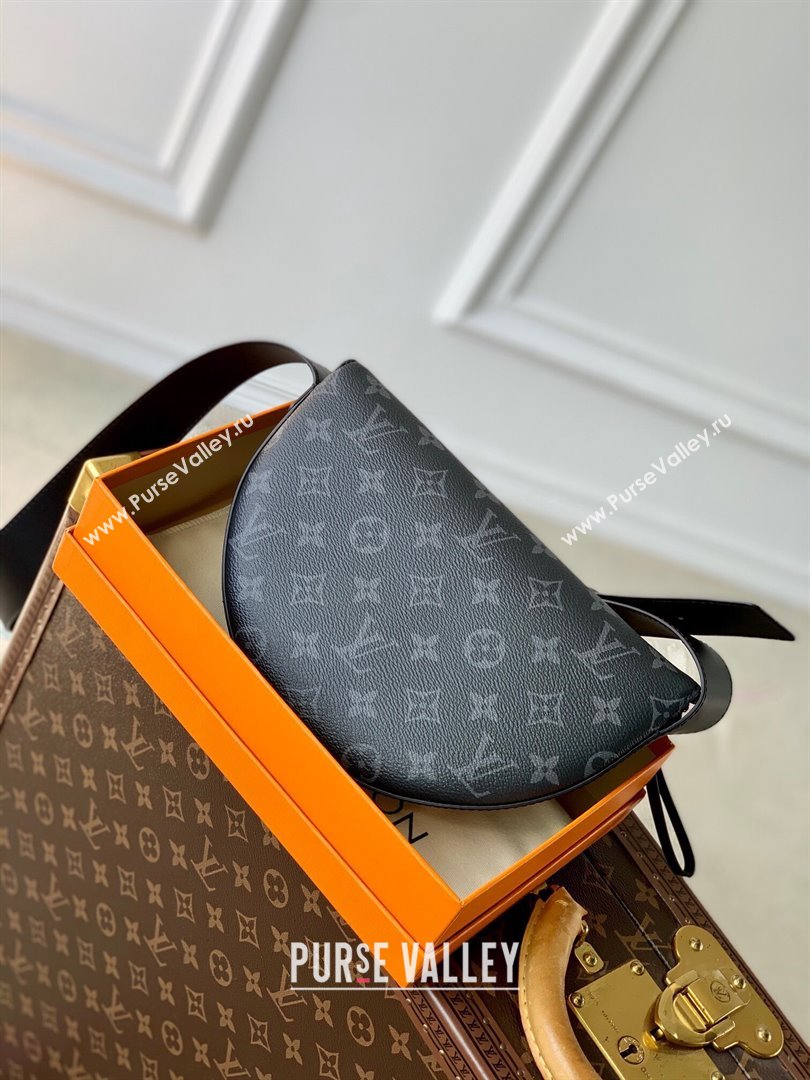 Louis Vuitton LV Moon Crossbody Bag in Monogram Eclipse Canvas M23835 Black 2023 (KI-231020105)