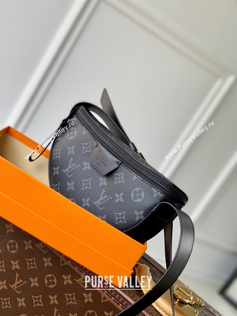 Louis Vuitton LV Moon Crossbody Bag in Monogram Eclipse Canvas M23835 Black 2023 (KI-231020105)