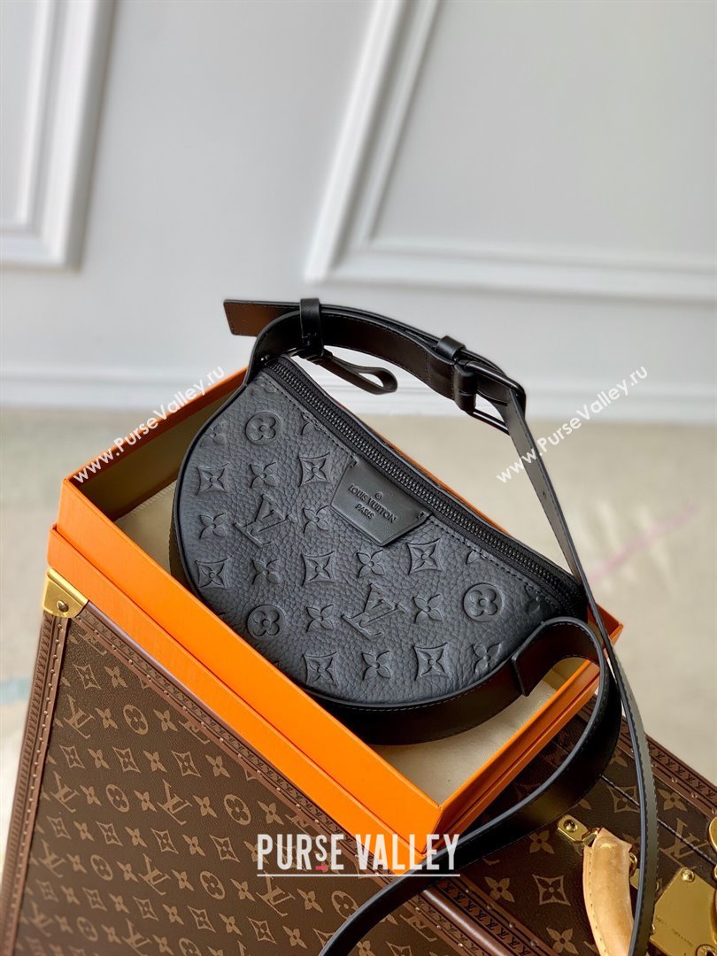 Louis Vuitton LV Moon Crossbody Bag in Black Monogram Leather 23835 2023 (KI-231020107)