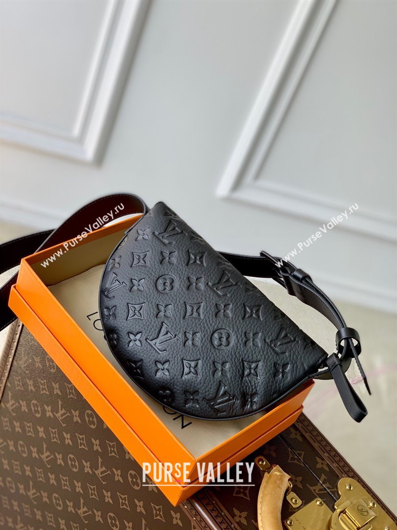 Louis Vuitton LV Moon Crossbody Bag in Black Monogram Leather 23835 2023 (KI-231020107)