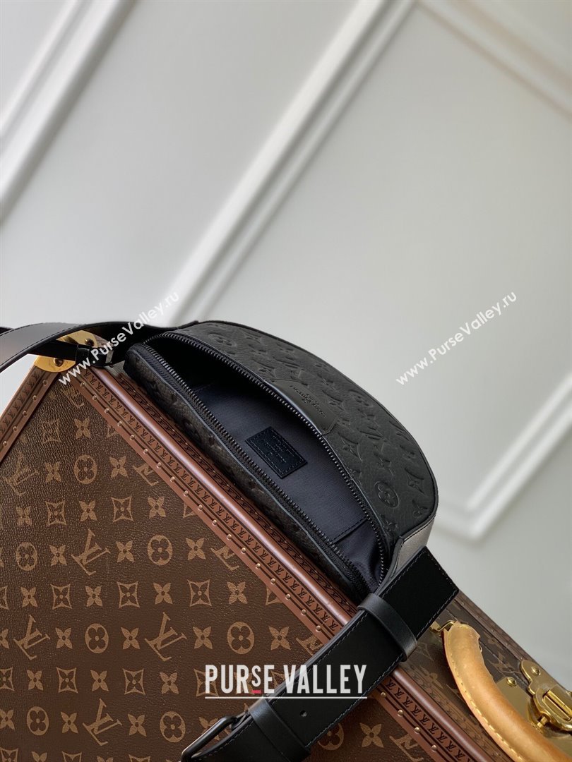 Louis Vuitton LV Moon Crossbody Bag in Black Monogram Leather 23835 2023 (KI-231020107)