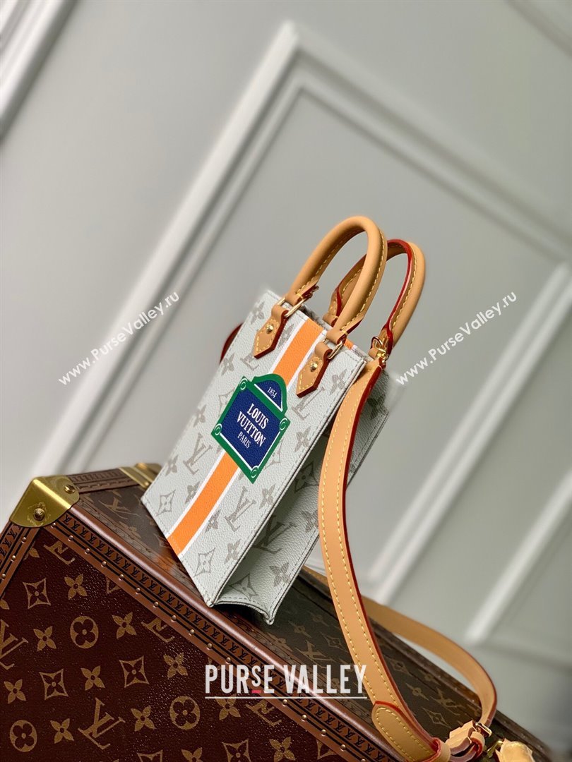 Louis Vuitton Petit Sac Plat Mini Tote Bag in Beige Monopaname Canvas M23615 2023 (KI-231020108)