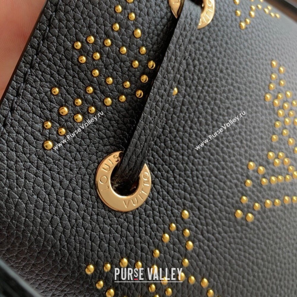 Louis Vuitton NeoNoe BB Bucket Bag in Black Monogram Empreinte Leather with Studs M46734 2023 (KI-231020088)