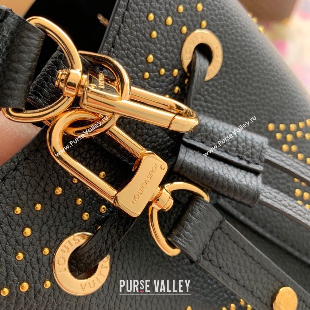 Louis Vuitton NeoNoe BB Bucket Bag in Black Monogram Empreinte Leather with Studs M46734 2023 (KI-231020088)