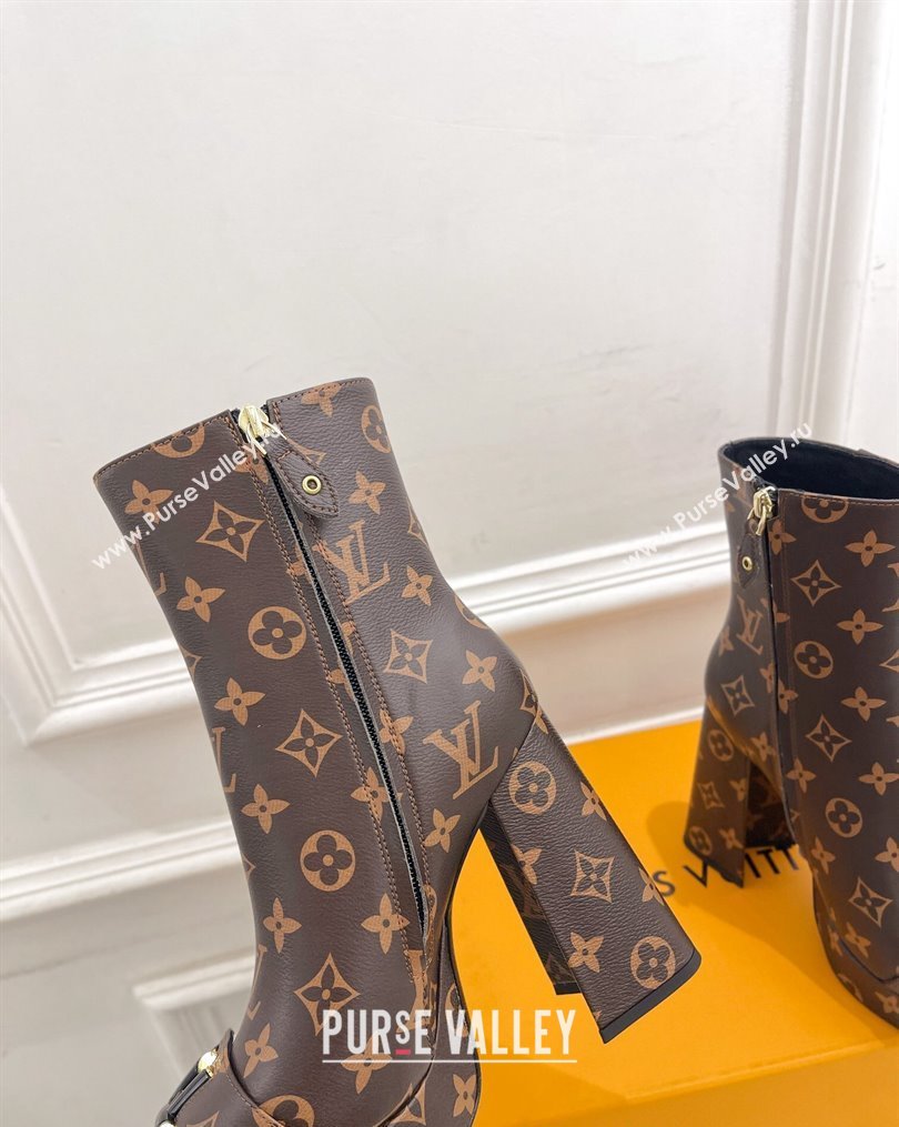 Louis Vuitton Shake Platform Ankle Boots 12cm in Monogram Canvas 2023 1ABUK6 (MD-231026007)