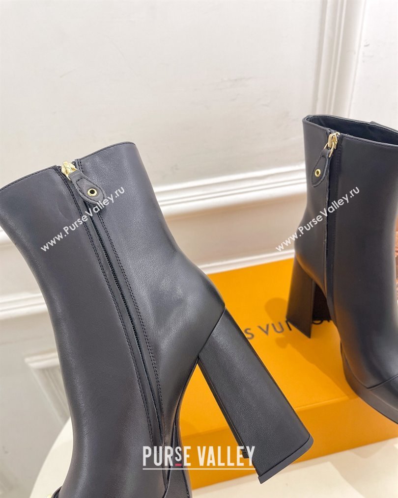 Louis Vuitton Shake Platform Ankle Boots 12cm in Calf Leather Black 2023 1ABUK6 (MD-231026008)