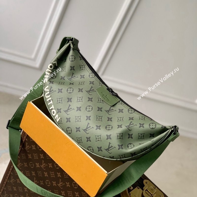 Louis Vuitton Mens Hamac Crossbody Bag in Monogram Canvas M23779 Khaki Green 2023 (KI-231113033)