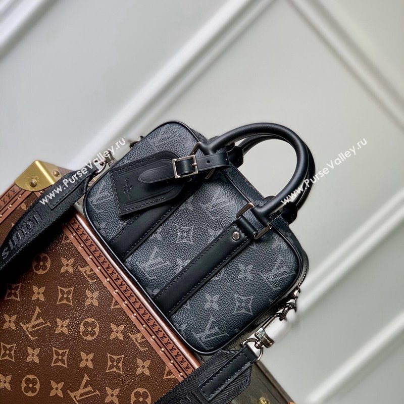 Louis Vuitton Nano Porte Documents Voyage Mini Bag M82770 Black Monogram Eclipse Canvas 2023 (KI-231113023)