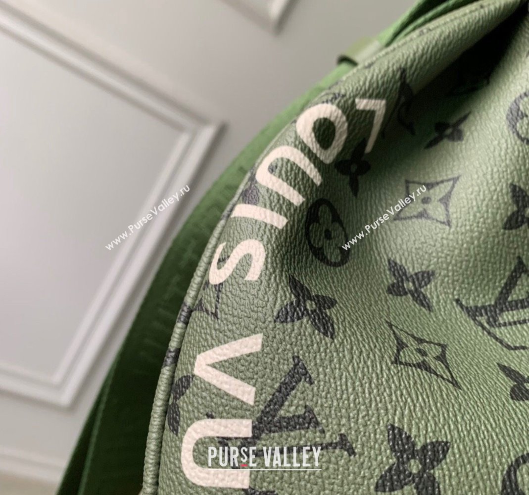 Louis Vuitton Mens Hamac Crossbody Bag in Monogram Canvas M23779 Khaki Green 2023 (KI-231113033)