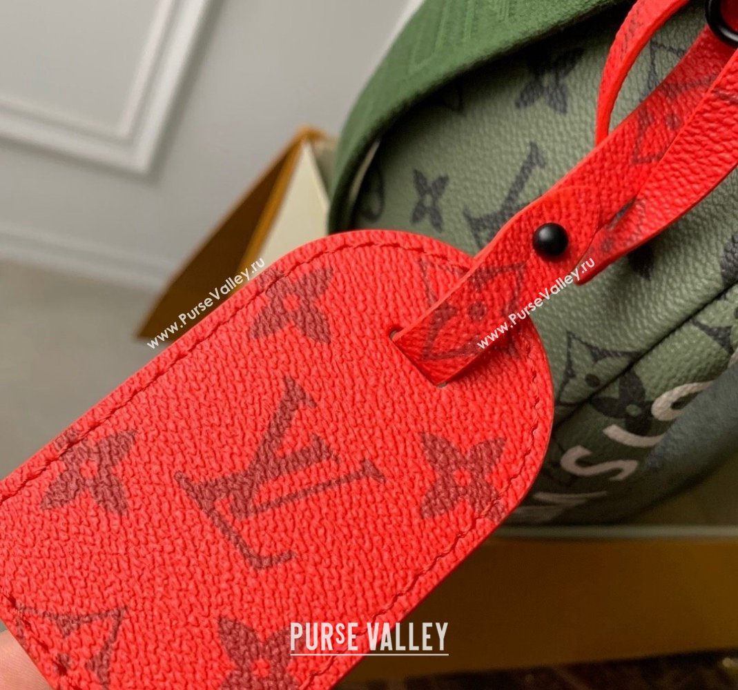 Louis Vuitton Mens Hamac Crossbody Bag in Monogram Canvas M23779 Khaki Green 2023 (KI-231113033)