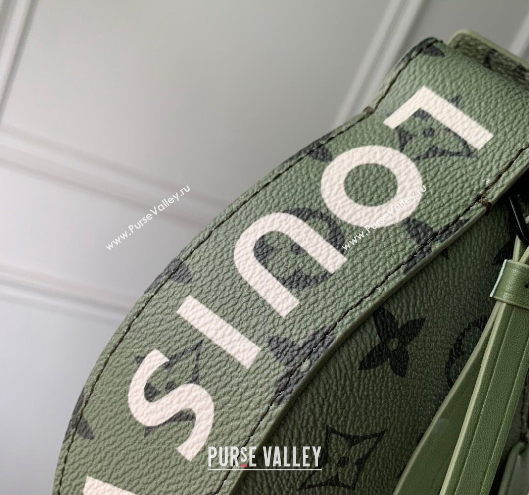 Louis Vuitton Mens LV Moon Crossbody Bag in Monogram Canvas M23838 Khaki Green 2023 (KI-231113034)