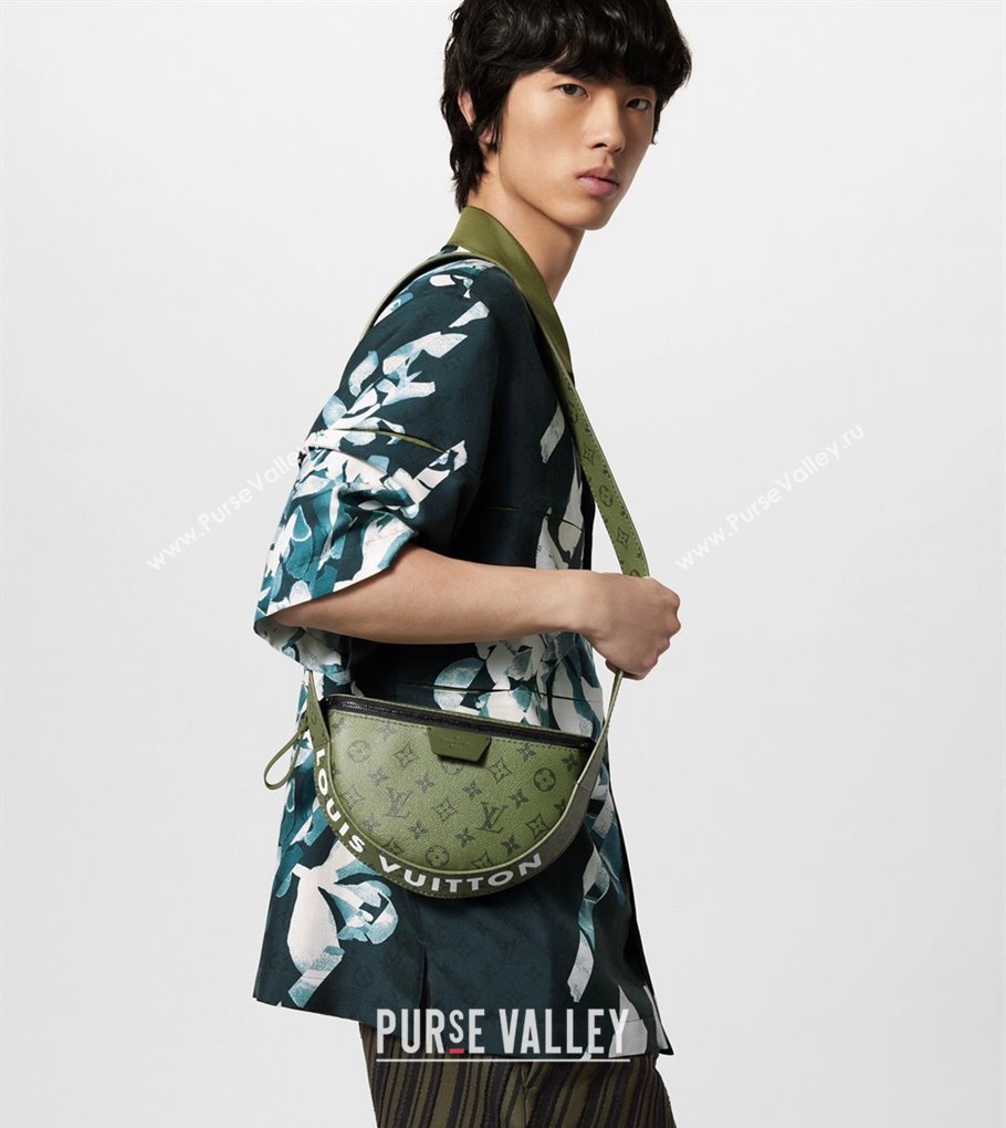 Louis Vuitton Mens LV Moon Crossbody Bag in Monogram Canvas M23838 Khaki Green 2023 (KI-231113034)