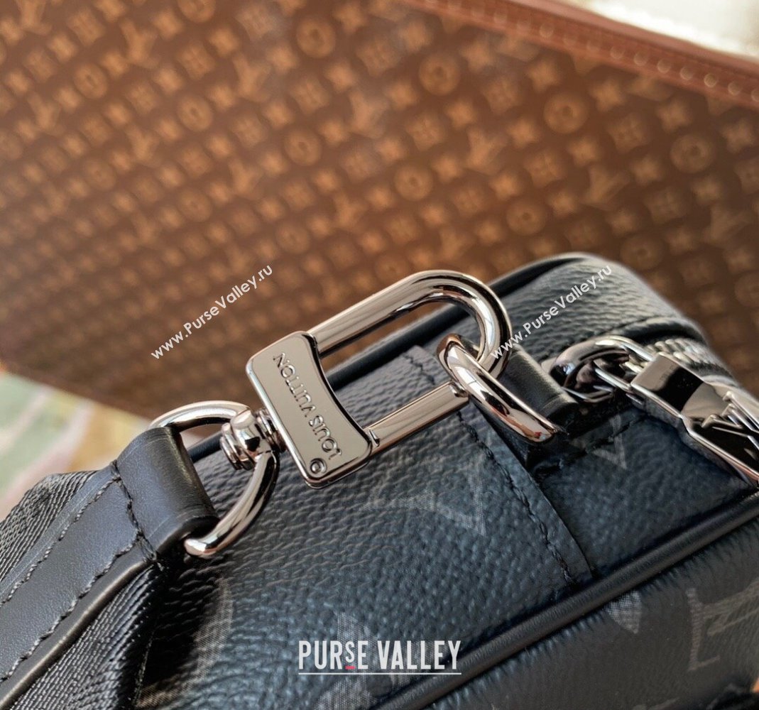 Louis Vuitton Nano Porte Documents Voyage Mini Bag M82770 Black Monogram Eclipse Canvas 2023 (KI-231113023)