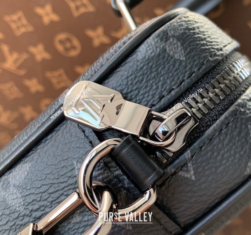 Louis Vuitton Nano Porte Documents Voyage Mini Bag M82770 Black Monogram Eclipse Canvas 2023 (KI-231113023)