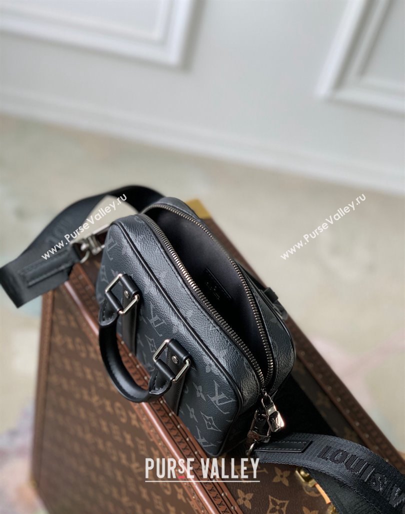 Louis Vuitton Nano Porte Documents Voyage Mini Bag M82770 Black Monogram Eclipse Canvas 2023 (KI-231113023)