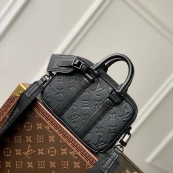 Louis Vuitton Nano Porte Documents Voyage Mini Bag M82770 Black Monogram Leather 2023 (KI-231113022)