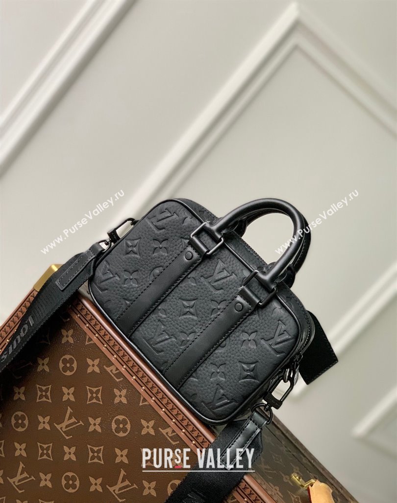 Louis Vuitton Nano Porte Documents Voyage Mini Bag M82770 Black Monogram Leather 2023 (KI-231113022)