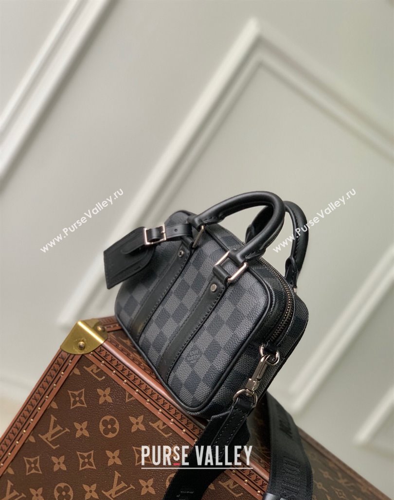 Louis Vuitton Nano Porte Documents Voyage Mini Bag M82770 Black Damier Graphite Canvas 2023 (KI-231113025)