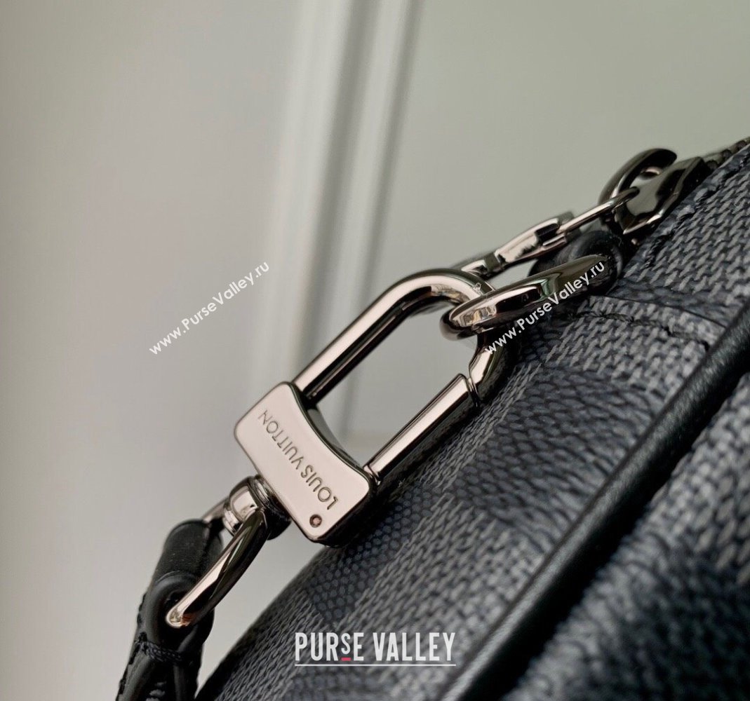 Louis Vuitton Nano Porte Documents Voyage Mini Bag M82770 Black Damier Graphite Canvas 2023 (KI-231113025)