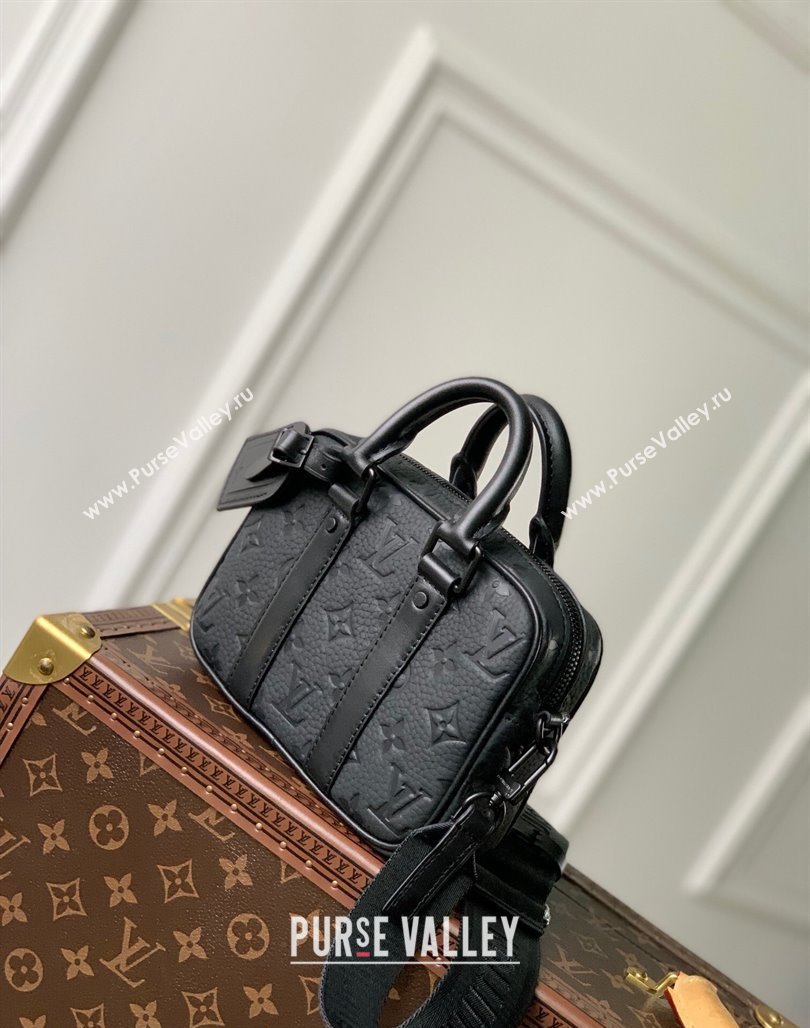 Louis Vuitton Nano Porte Documents Voyage Mini Bag M82770 Black Monogram Leather 2023 (KI-231113022)