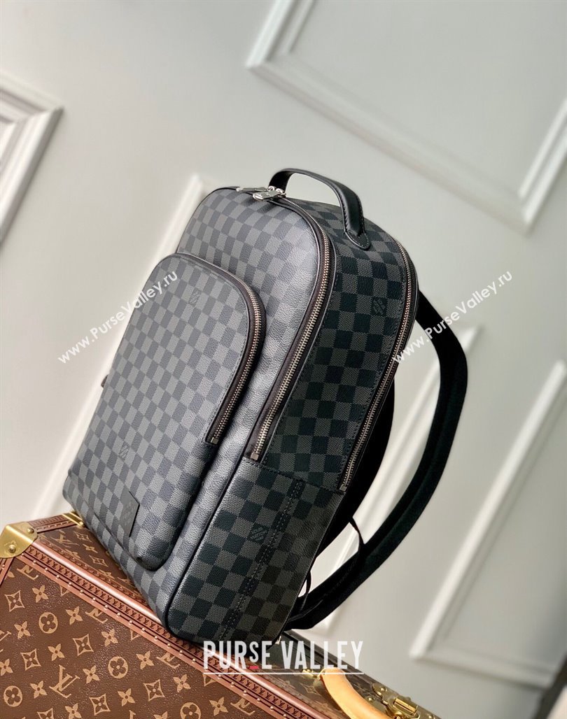 Louis Vuitton Mens Avenue Backpack Bag in Damier Graphite Canvas N40499 Black 2023 (KI-231113030)