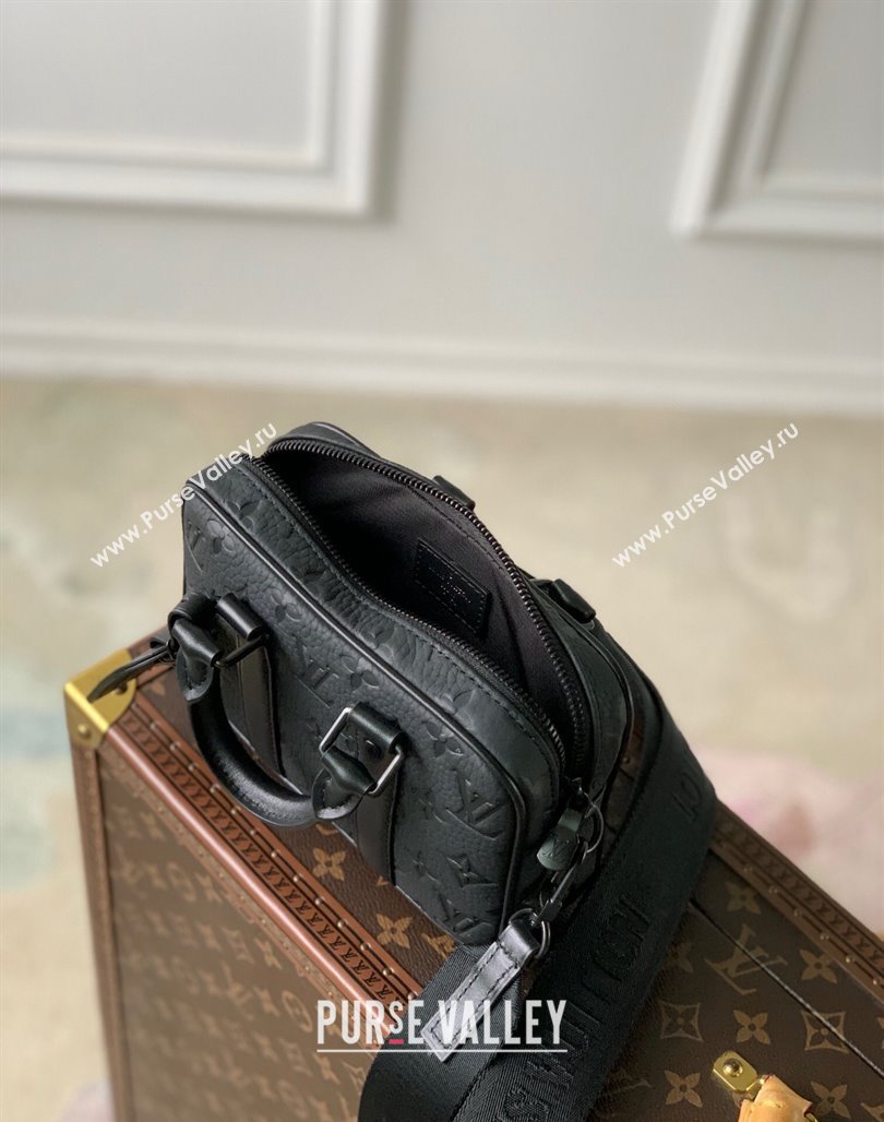 Louis Vuitton Nano Porte Documents Voyage Mini Bag M82770 Black Monogram Leather 2023 (KI-231113022)