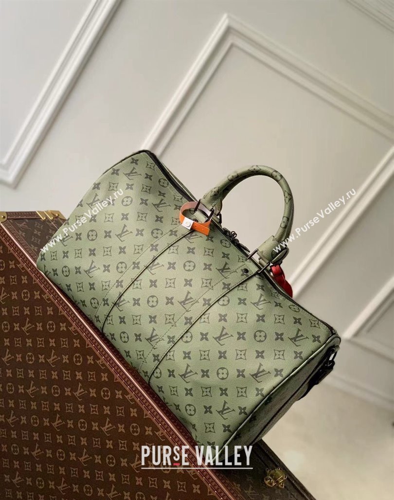 Louis Vuitton Keepall Bandouliere 45 Travel Bag in Monogram Canvas M23962 Khaki Green 2023 (KI-231113032)