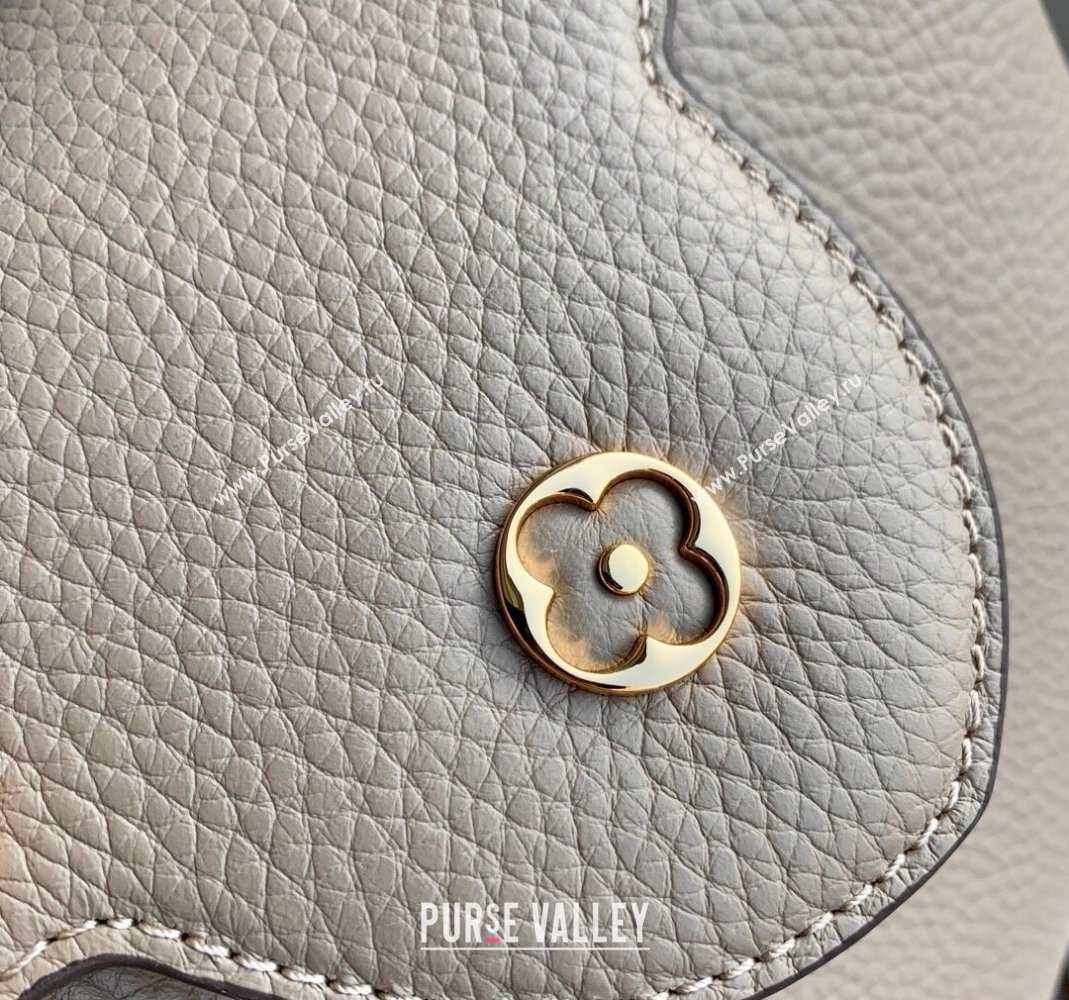 Louis Vuitton Capucines Flower Crown MM Bag in Taurillon Leather M24567 Grey 2024 (KI-240218021)