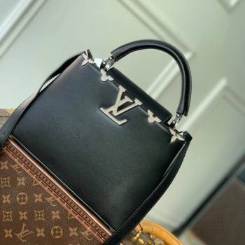 Louis Vuitton Capucines Flower Crown BB Bag in Taurillon Leather M51783 Black 2024 (KI-240218029)