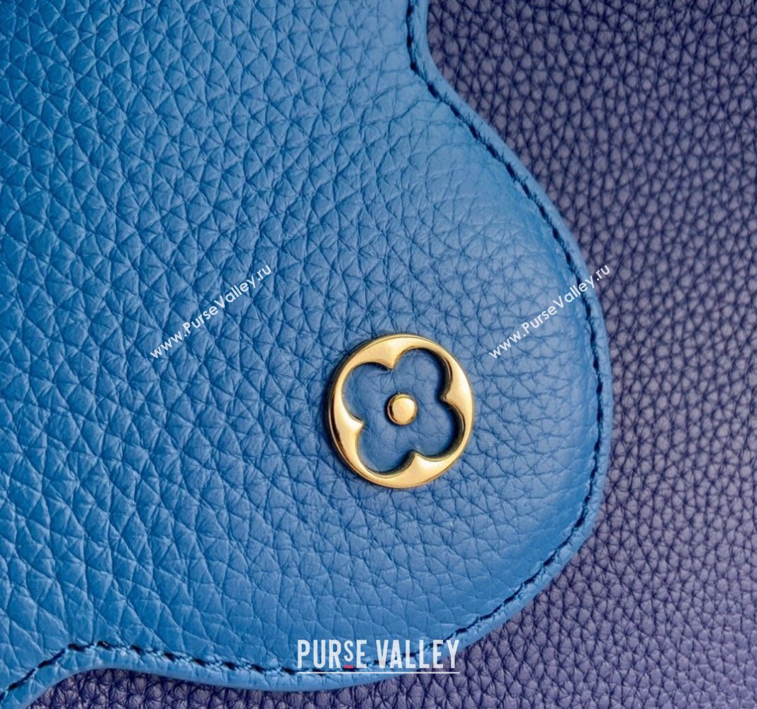 Louis Vuitton Capucines Mini Bag with Flower Chain in Taurillon Leather M20844 Blue 2024 (KI-240218033)