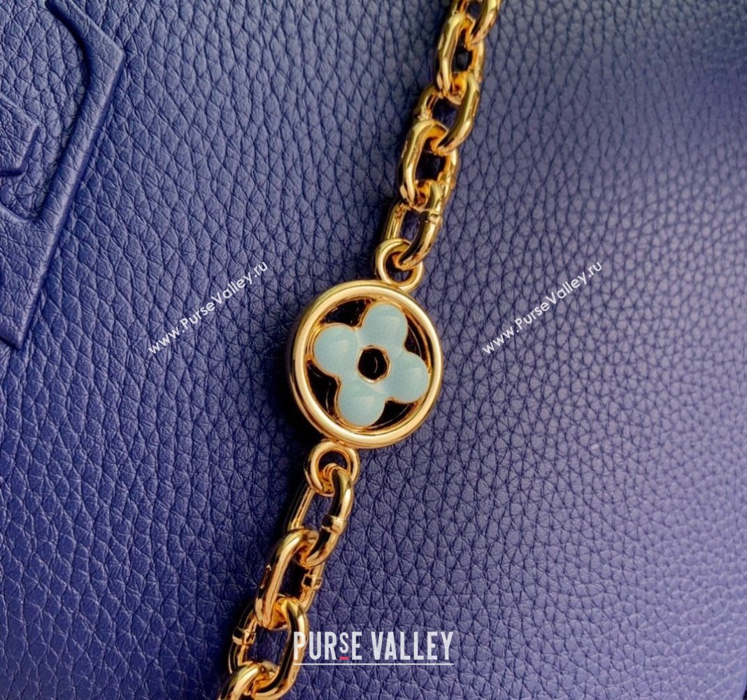 Louis Vuitton Capucines BB Bag with Flower Chain in Taurillon Leather M20844 Blue 2024 (KI-240218034)