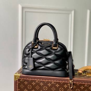 Louis Vuitton Alma BB Bag in Quilted Lambskin M83048 Black 2024 (KI-240218037)