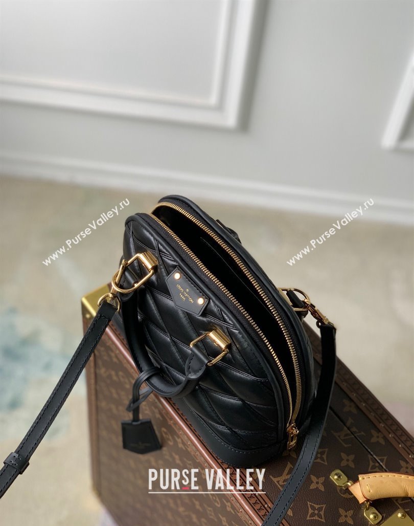 Louis Vuitton Alma BB Bag in Quilted Lambskin M83048 Black 2024 (KI-240218037)