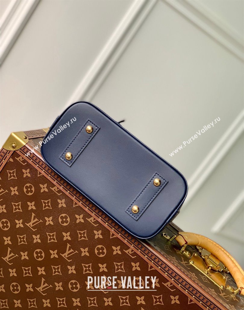 Louis Vuitton Alma BB Bag in Quilted Lambskin M23666 Navy Blue 2024 (KI-240218039)