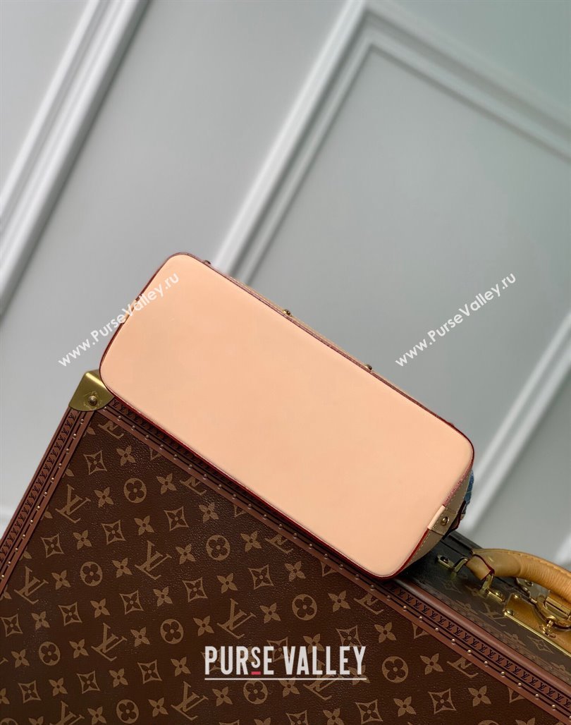 Louis Vuitton Pochette Cosmetique GM Makeup Pouch in Navy Blue Monogram Denim M24317 2024 New LV Remix (KI-240218043)