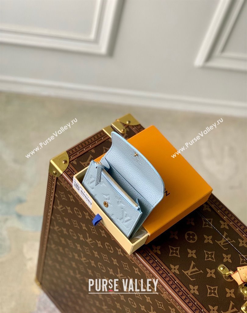 Louis Vuitton Rosalie Coin Purse Wallet in Monogram Empreinte Leather M83231 Blue Hour 2024 (KI-240218048)