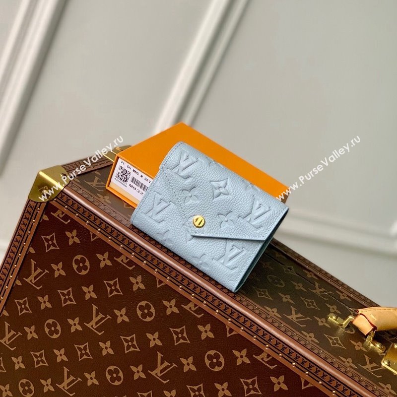 Louis Vuitton Victorine Wallet in Monogram Empreinte Leather M83271 Blue Hour 2024 (KI-240218050)