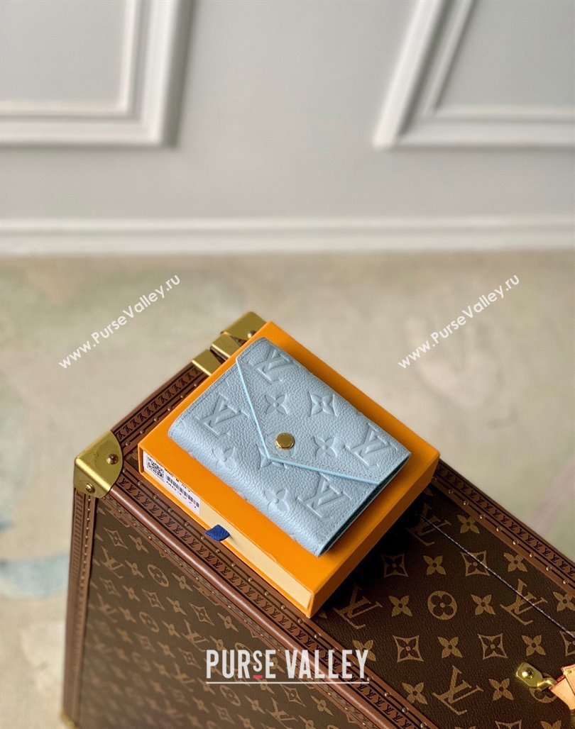 Louis Vuitton Victorine Wallet in Monogram Empreinte Leather M83271 Blue Hour 2024 (KI-240218050)