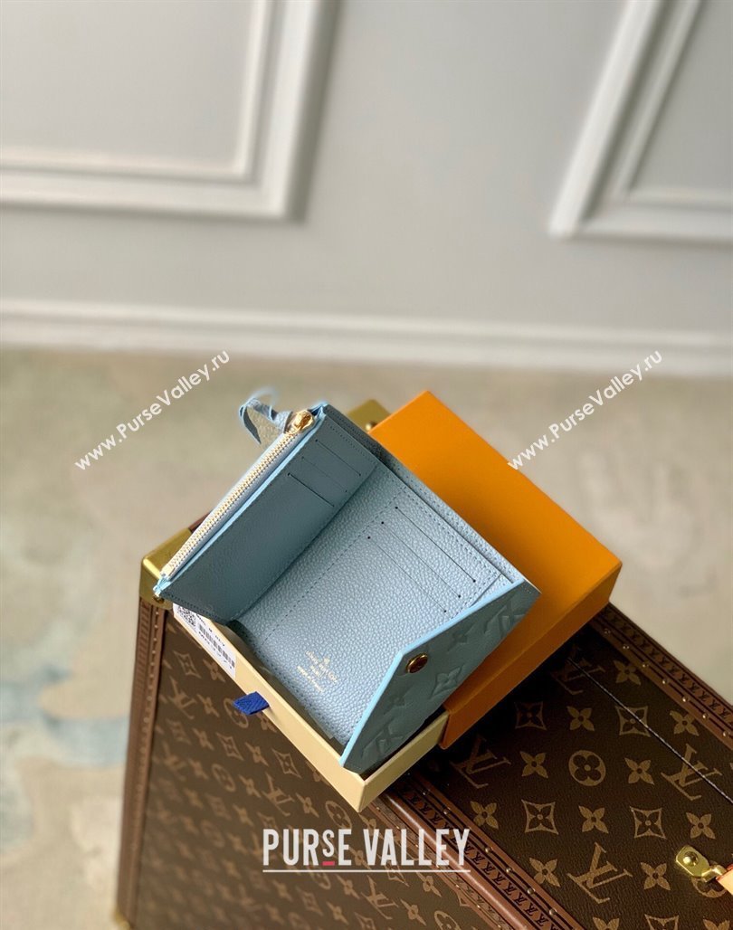 Louis Vuitton Victorine Wallet in Monogram Empreinte Leather M83271 Blue Hour 2024 (KI-240218050)