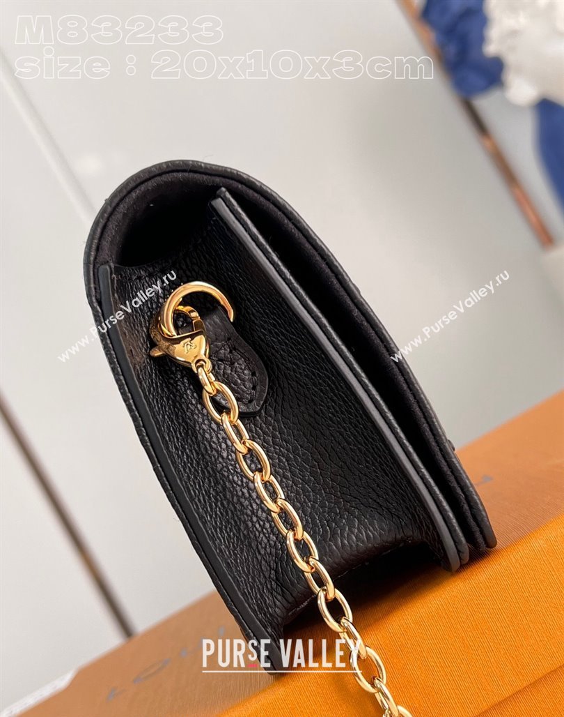 Louis Vuitton Wallet On Chain Lily Mini Bag in Monogram Empreinte Leather M83233 Black 2024 (KI-240218051)