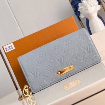 Louis Vuitton Wallet On Chain Lily Mini Bag in Monogram Empreinte Leather M83233 Blue Hour 2024 (KI-240218052)