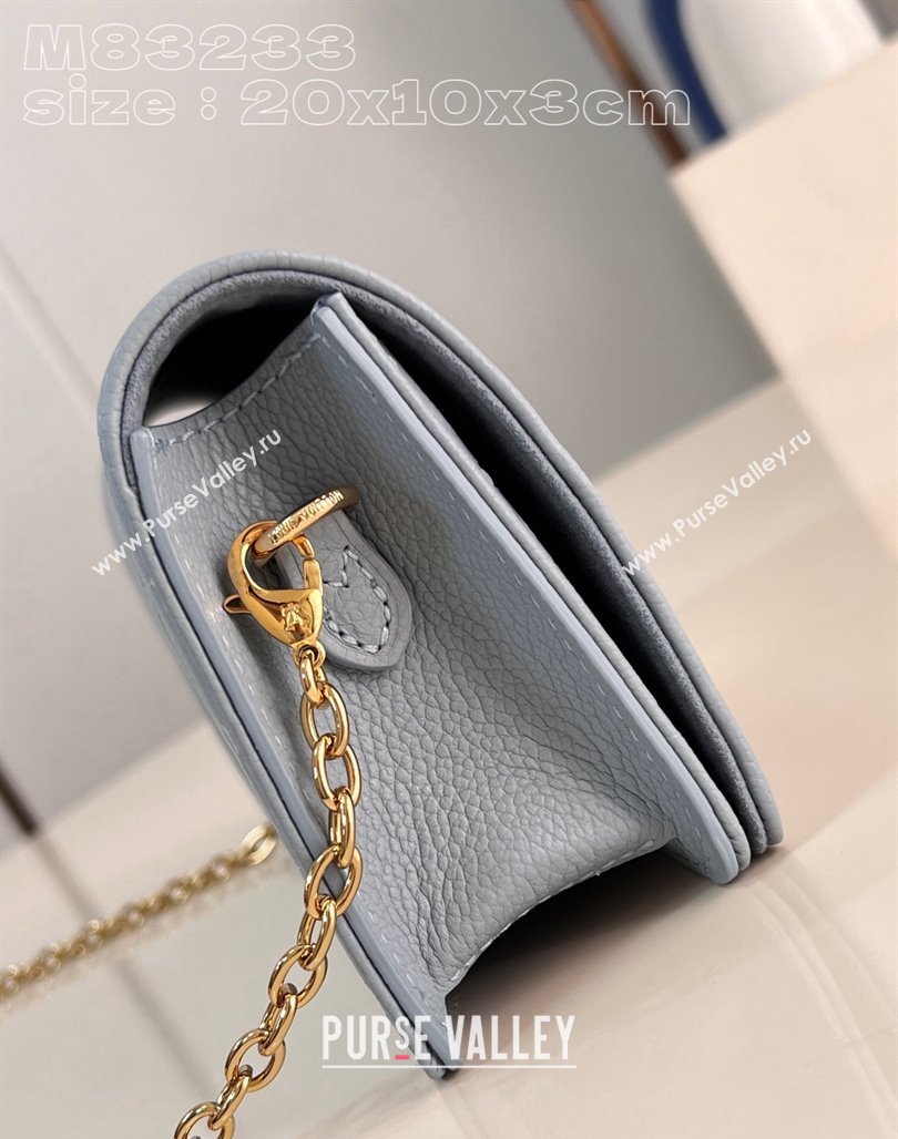 Louis Vuitton Wallet On Chain Lily Mini Bag in Monogram Empreinte Leather M83233 Blue Hour 2024 (KI-240218052)