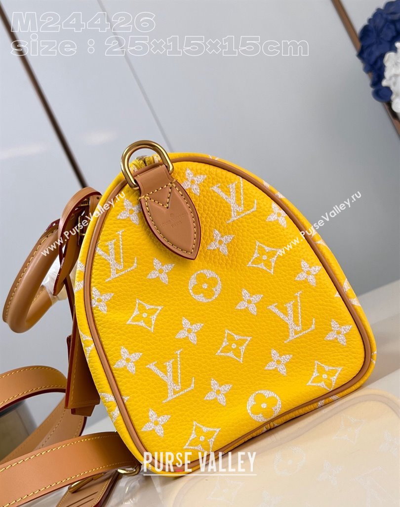 Louis Vuitton Speedy P9 Bandouliere 25 Bag in Soft Calfskin M24426 Yellow 2024 Runway (KI-240218056)