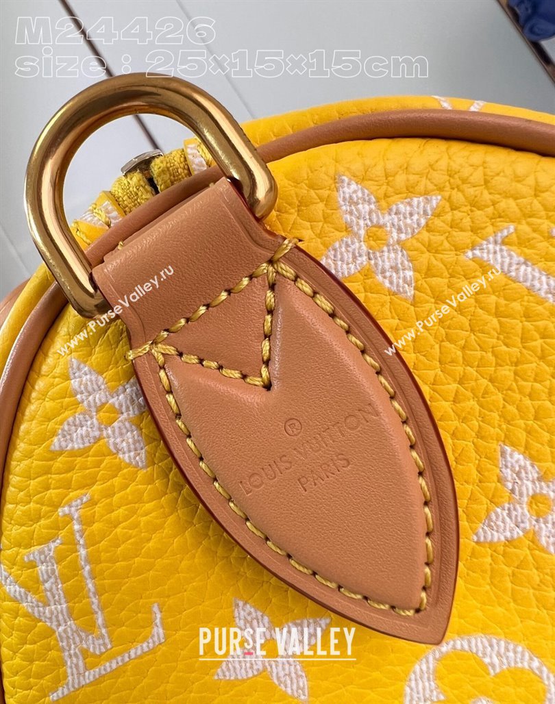 Louis Vuitton Speedy P9 Bandouliere 25 Bag in Soft Calfskin M24426 Yellow 2024 Runway (KI-240218056)