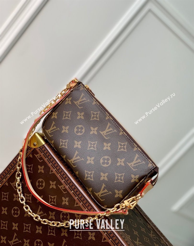 Louis Vuitton Pochette Accessoires Chain Mini bag M82766 Monogram Canvas 2024 (KI-240218057)