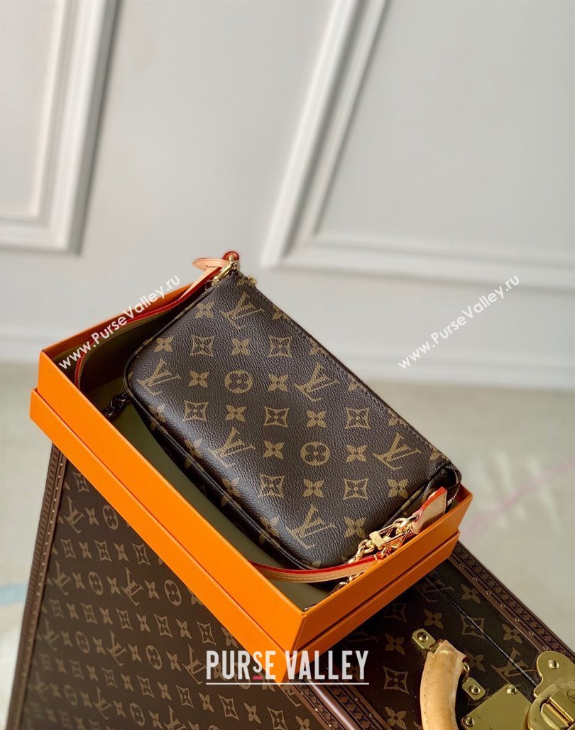 Louis Vuitton Pochette Accessoires Chain Mini bag M82766 Monogram Canvas 2024 (KI-240218057)