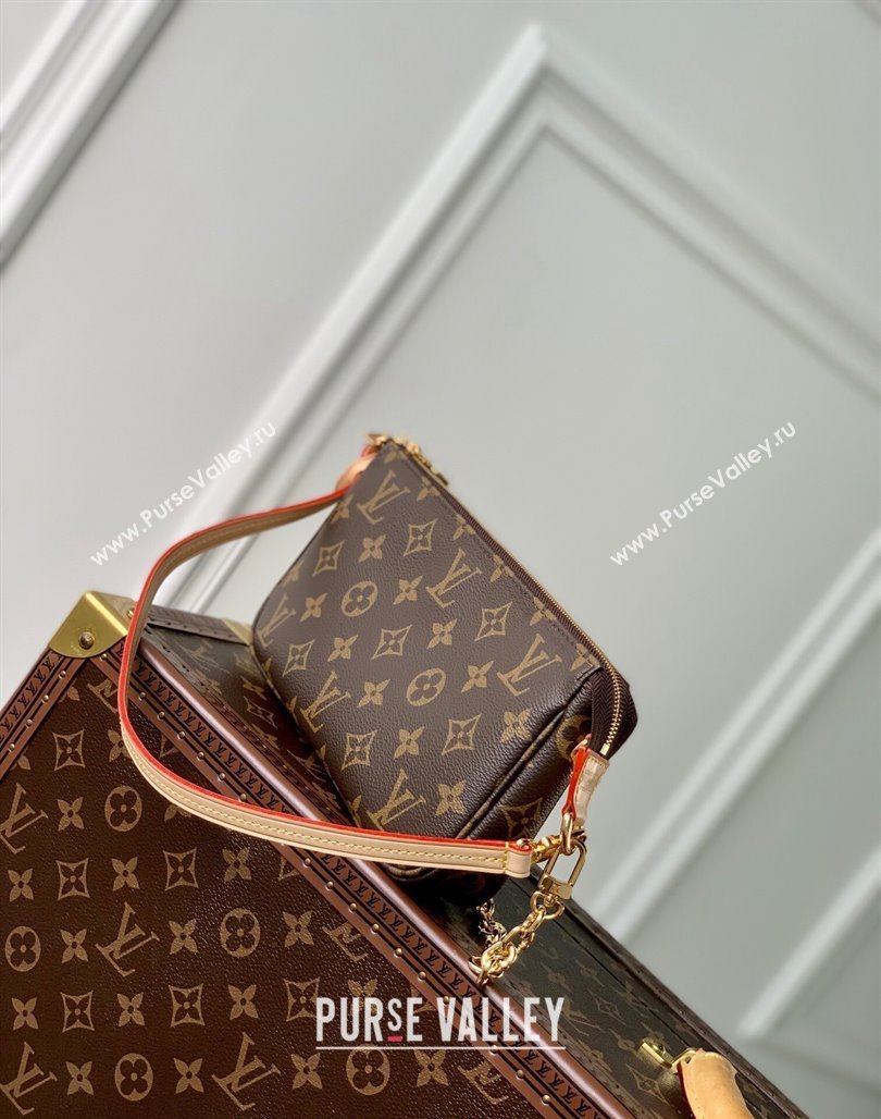 Louis Vuitton Pochette Accessoires Chain Mini bag M82766 Monogram Canvas 2024 (KI-240218057)