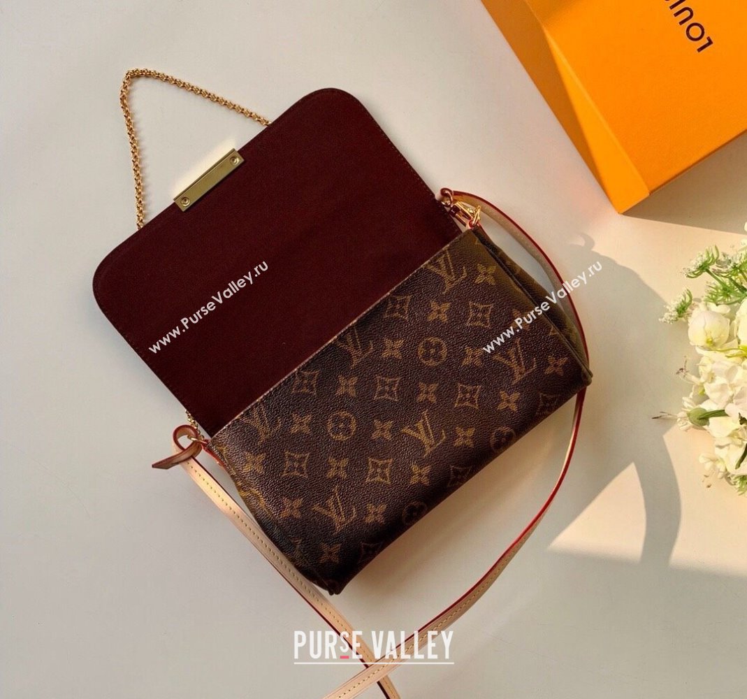 Louis Vuitton Pochette Favorite PM Chain Clutch Monogram Canvas M40717 2024 (KI-240218062)