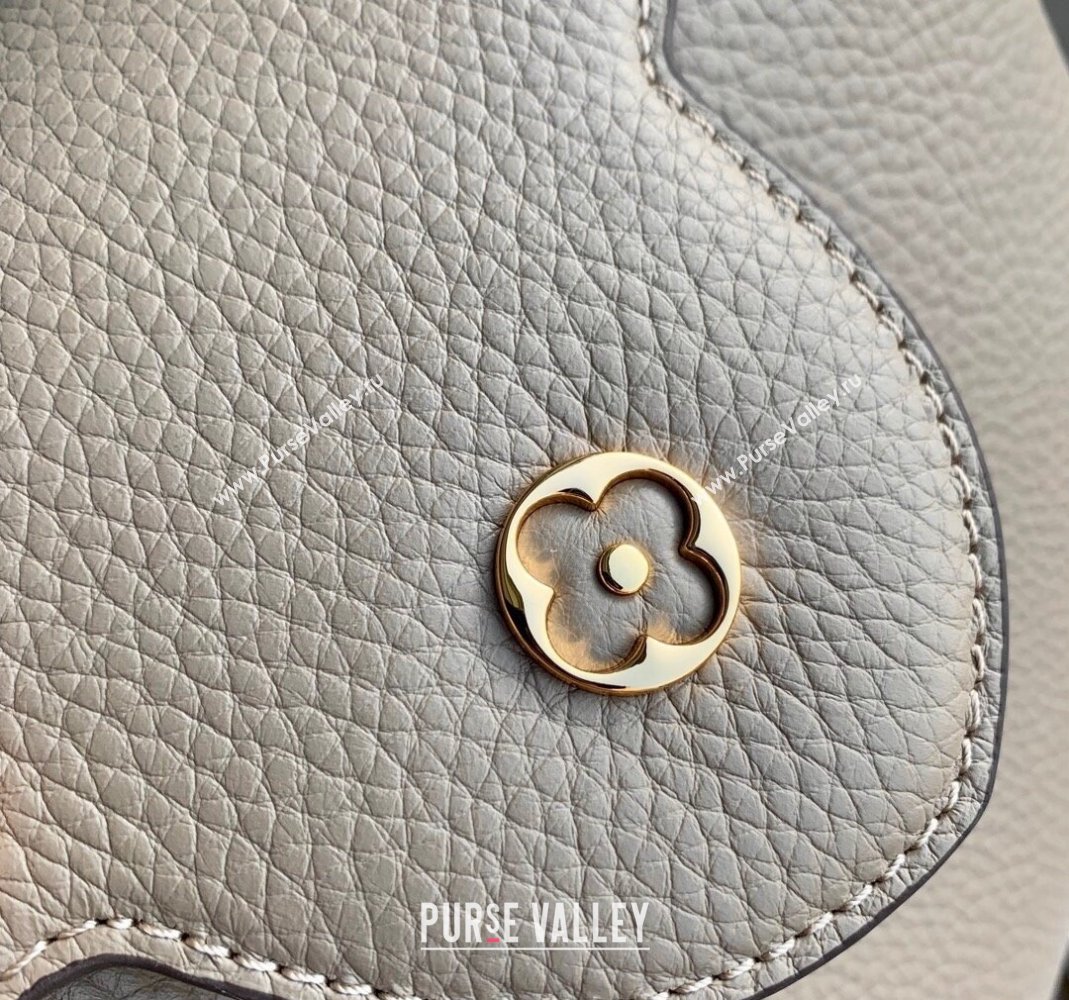 Louis Vuitton Capucines Flower Crown Mini Bag in Taurillon Leather M24567 Grey 2024 (KI-240218020)